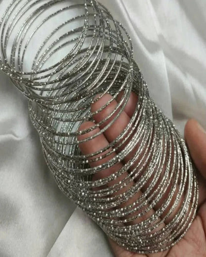 3 Dozen Set of Thin Metal Bangles - Lushwa