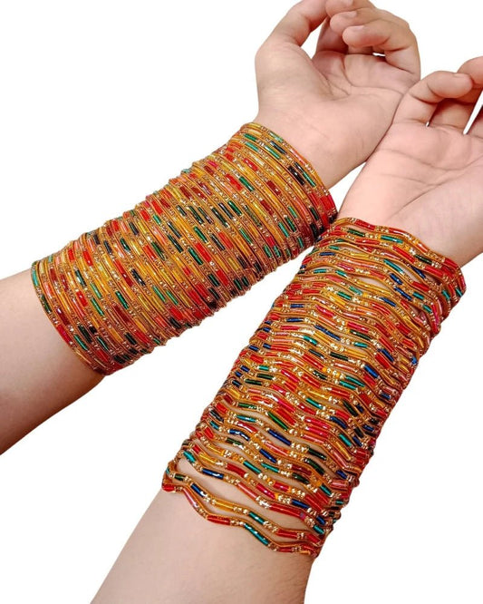 Fancy Metal Bangles - Lushwa