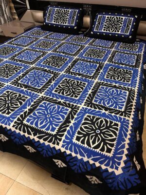 Aplik Printed Bedspread | Traditional Ralli Patchwork Design - Image 3