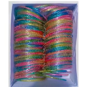 Raindrop Bangles for Girls | 10 Dozen Multicoloured Box