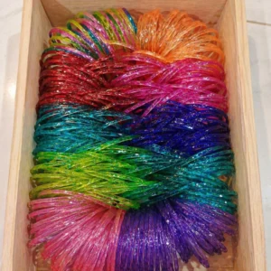 This is 10 color box of Jelly Bangles